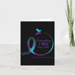 Suicide Awareness Prevention Son Loving Memory But Card