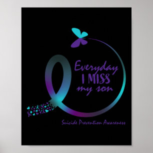 Suicide Awareness Prevention Son Loving Memory But Poster