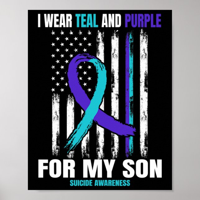 Suicide Awareness Prevention Son Women Men America Poster (Front)