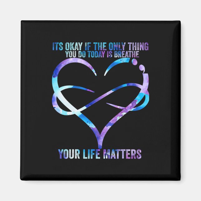 Suicide Awareness Prevention Your Life Problems Su Magnet (Front)