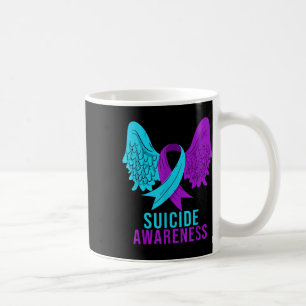 Suicide Awareness Ribbon Mental Health Depression Coffee Mug