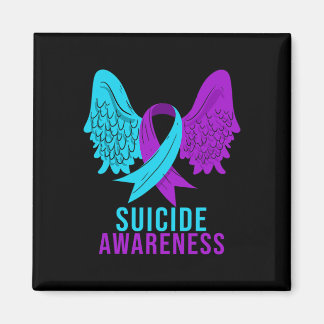Suicide Awareness Ribbon Mental Health Depression  Magnet