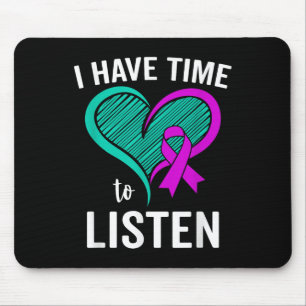 Suicide Awareness Ribbon Mental Health I Have Mouse Pad