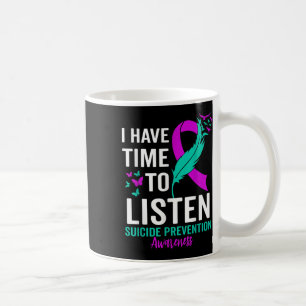 Suicide Awareness Ribbon Mental Health Suicide Pre Coffee Mug