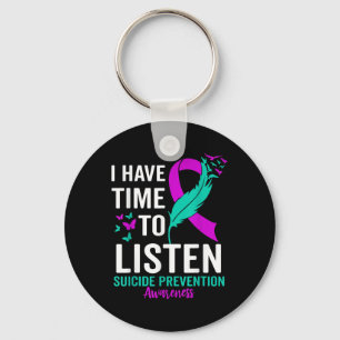Suicide Awareness Ribbon Mental Health Suicide Pre Key Ring
