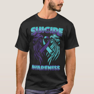 Suicide Awareness Ribbon Wings Suicide Prevention  T-Shirt