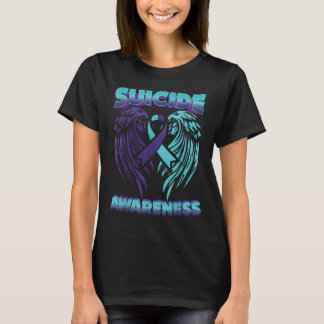 Suicide Awareness Ribbon Wings Suicide Prevention  T-Shirt