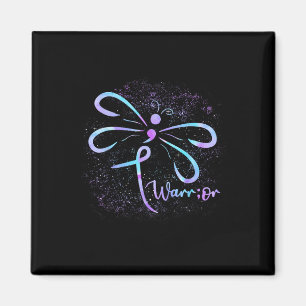 Suicide Awareness Semicolon Dragonfly Mental Healt Magnet