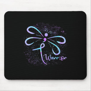 Suicide Awareness Semicolon Dragonfly Mental Healt Mouse Pad