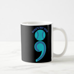Suicide Awareness Semicolon Game's Not Over Baseba Coffee Mug