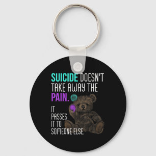 Suicide Awareness Semicolon Mental Health Key Ring