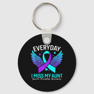 Suicide Awareness Shirt Aunt Suicide Prevention Key Ring