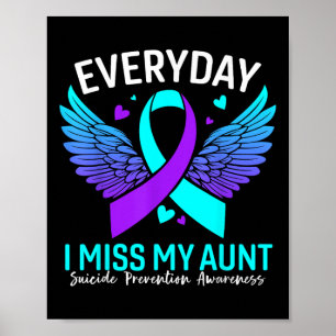 Suicide Awareness Shirt Aunt Suicide Prevention Poster