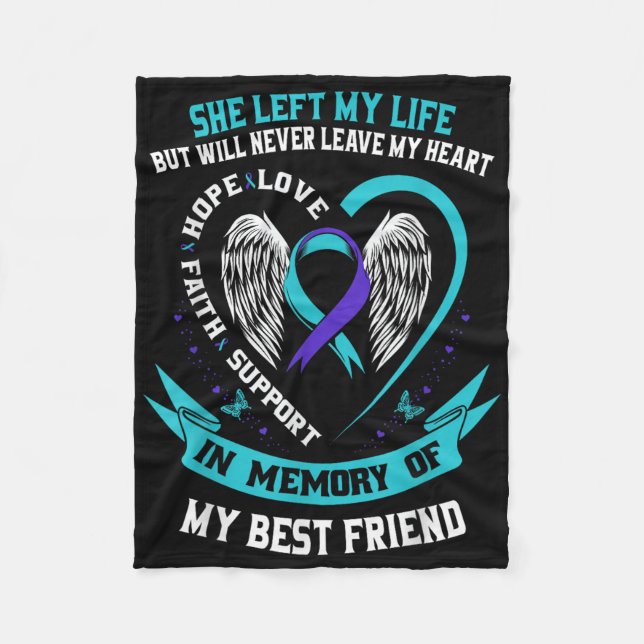 Suicide Awareness Shirt Best Friend Prevention Shi Fleece Blanket (Front)