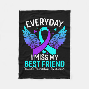 Suicide Awareness Shirt Best Friend Suicide Fleece Blanket