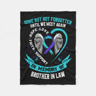 Suicide Awareness Shirt Brother In Law Mens Women  Fleece Blanket