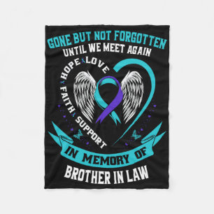 Suicide Awareness Shirt Brother In Law Mens Women Fleece Blanket