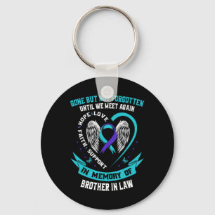 Suicide Awareness Shirt Brother In Law Mens Women Key Ring
