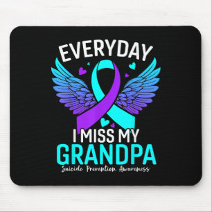 Suicide Awareness Shirt Grandpa Suicide Mouse Pad