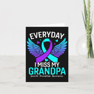 Suicide Awareness Shirt Grandpa Suicide Prevention Card