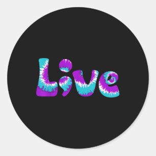 Suicide Awareness Shirt Live Semicolon Teal Purple Classic Round Sticker