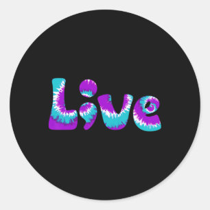 Suicide Awareness Shirt Live Semicolon Teal Purple Classic Round Sticker