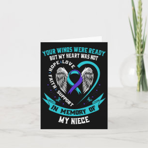 Suicide Awareness Shirt Niece Aunt Uncle Preventio Card