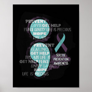 Suicide Awareness Shirt Suicide Prevention Semicol Poster