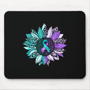 Suicide Awareness Shirt Sunflower Suicide Preventi Mouse Pad