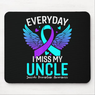 Suicide Awareness Shirt Uncle Suicide Prevention Mouse Pad