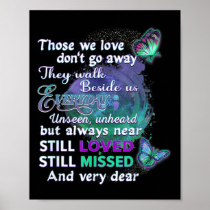 Suicide Awareness Shirts Women Those We Love Dont Poster