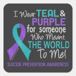 Suicide Awareness Someone Who Meant World to Me Square Sticker