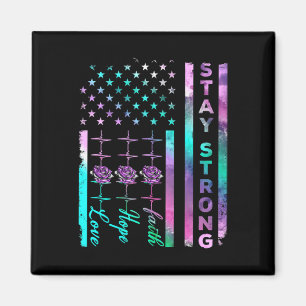 Suicide Awareness Stay Strong US American Distress Magnet