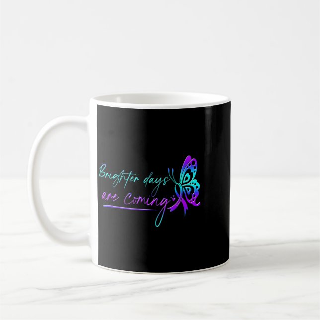 Suicide Awareness Suicide Prevention Support Coffee Mug (Left)