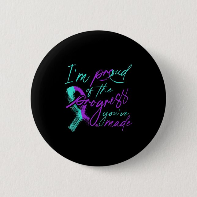 Suicide Awareness Suicide Prevention Suprt Survivo 6 Cm Round Badge (Front)