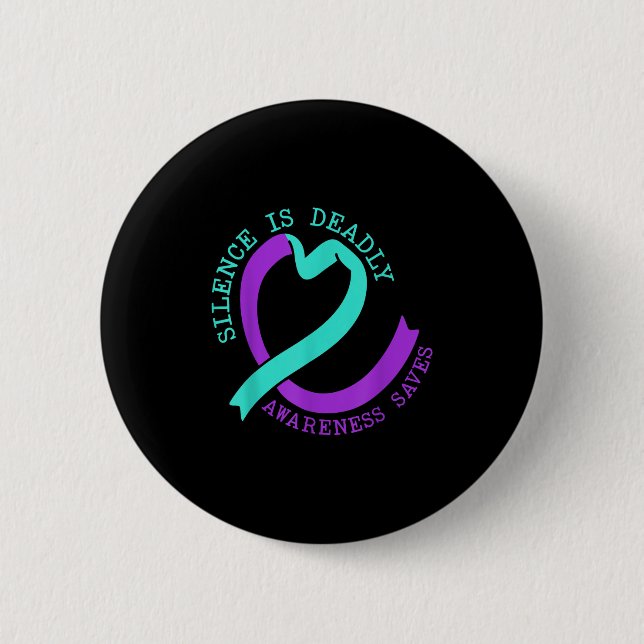 Suicide Awareness Suicide Prevention Suprt Survivo 6 Cm Round Badge (Front)