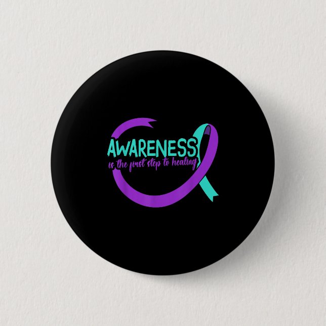Suicide Awareness Suicide Prevention Suprt Survivo 6 Cm Round Badge (Front)