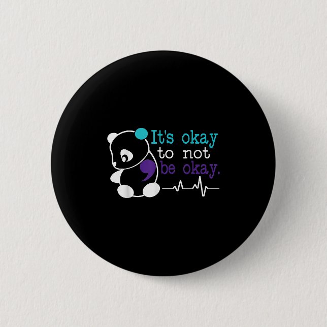 Suicide Awareness Suicide Prevention Suprt Survivo 6 Cm Round Badge (Front)