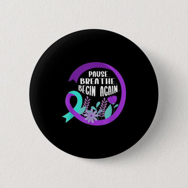 Suicide Awareness Suicide Prevention Suprt Survivo 6 Cm Round Badge (Front)