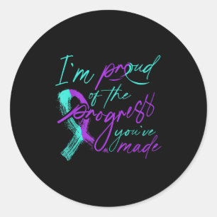 Suicide Awareness Suicide Prevention Suprt Survivo Classic Round Sticker