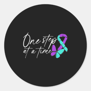 Suicide Awareness Suicide Prevention Suprt Survivo Classic Round Sticker