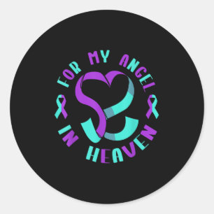 Suicide Awareness Suicide Prevention Suprt Survivo Classic Round Sticker