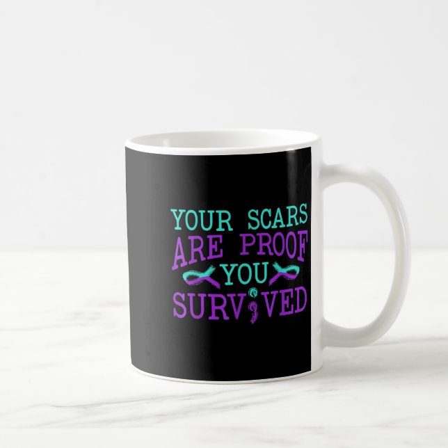 Suicide Awareness Suicide Prevention Suprt Survivo Coffee Mug (Right)