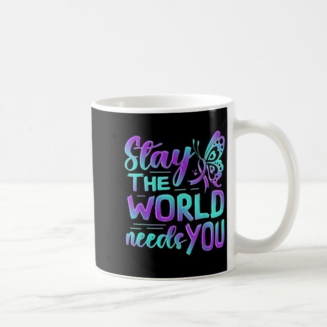 Suicide Awareness Suicide Prevention Suprt Survivo Coffee Mug (Right)