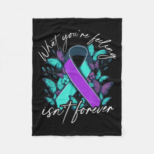 Suicide Awareness Suicide Prevention Suprt Survivo Fleece Blanket