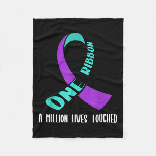 Suicide Awareness Suicide Prevention Suprt Survivo Fleece Blanket