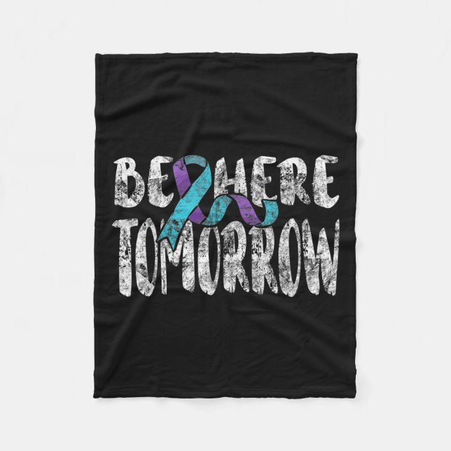 Suicide Awareness Suicide Prevention Suprt Survivo Fleece Blanket (Front)