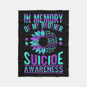 Suicide Awareness Suicide Prevention Suprt Survivo Fleece Blanket