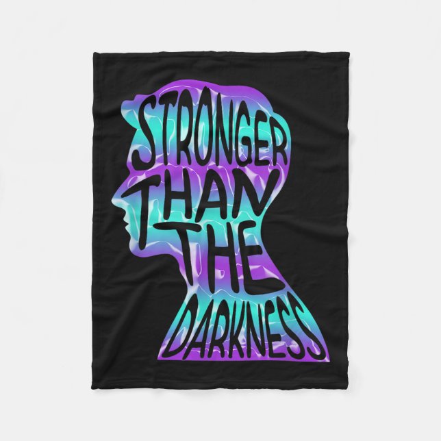 Suicide Awareness Suicide Prevention Suprt Survivo Fleece Blanket (Front)