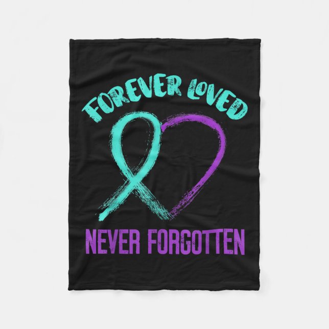 Suicide Awareness Suicide Prevention Suprt Survivo Fleece Blanket (Front)